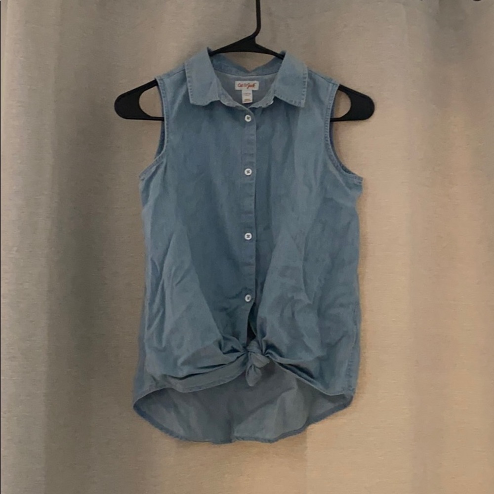 Youth denim style tank top size 10/12